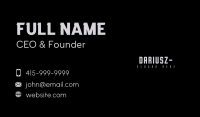 Masculine Business Wordmark Business Card Image Preview