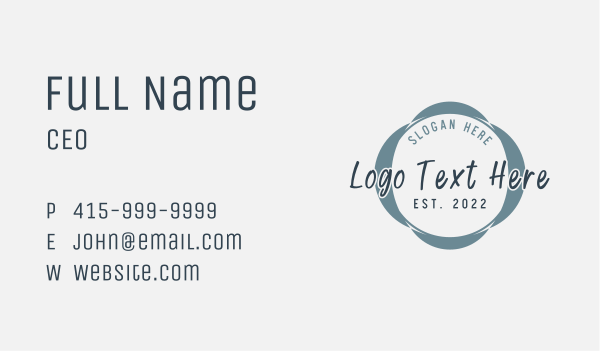 Modern Circle Business Business Card Design Image Preview