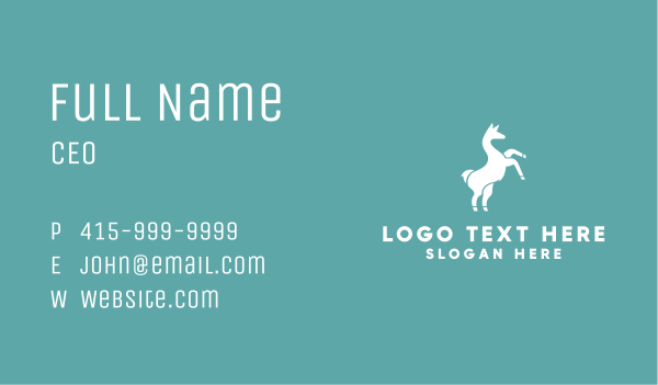 Wild Llama Business Card Design Image Preview