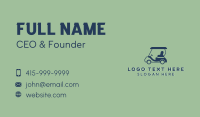 Caddie Golf Cart Business Card Image Preview