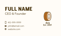 Bagel Donut Bakery Business Card Design