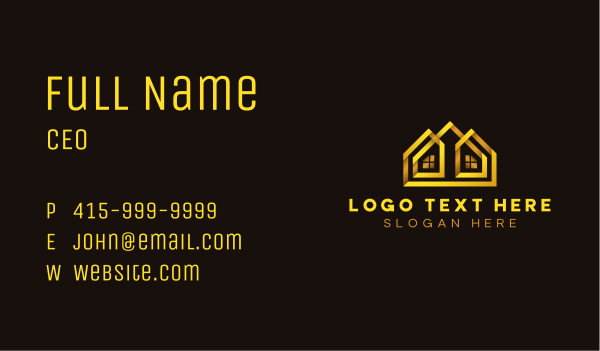 Residential House Developer Business Card Design Image Preview