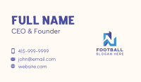 Tech Startup Letter N  Business Card Design