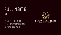 Deer Luxury Crest Business Card Image Preview