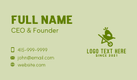 Green Avocado Wheelbarrow  Business Card Image Preview