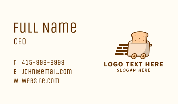 Bread Toaster Delivery Business Card Design Image Preview