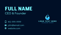 Water Drink Droplet Business Card Design