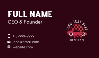 Sports Car Checkered Flag Business Card Image Preview