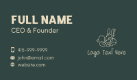 Tiny Bunny Monoline Business Card Design