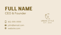 Brown Spice Letter Business Card Image Preview
