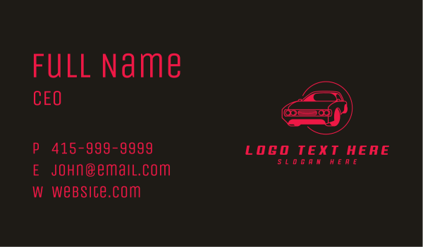 Car Detailing Garage Business Card Design Image Preview