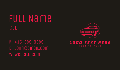 Car Detailing Garage Business Card Image Preview
