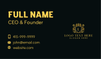 Ornament Crest Crown Business Card Design