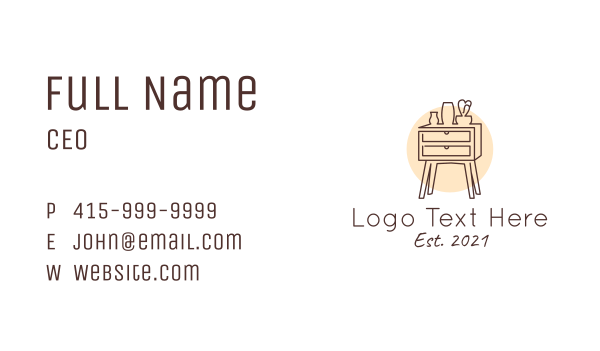 Home Furnishing Drawer Business Card Design Image Preview