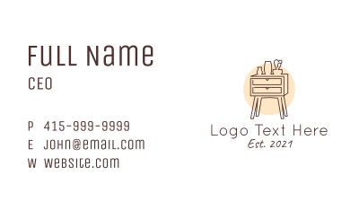 Home Furnishing Drawer Business Card Image Preview