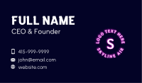 Neon Futuristic Letter Business Card Image Preview