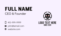 Tech Spider Face Business Card Design