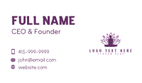 Lotus Yoga Pose Business Card Image Preview