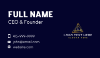 Premium Triangle Investment Business Card Design