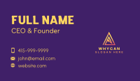 Arrow Triangle Startup Business Card Image Preview