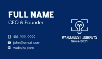 Light Bulb Frame Business Card Image Preview