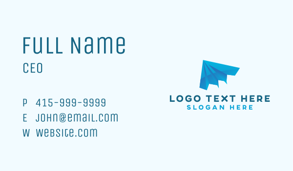 Aviation Plane Pilot  Business Card Design Image Preview