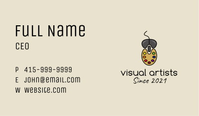 Artistic Mouse Pad  Business Card Image Preview