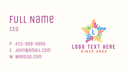 People Conference Letter Business Card Image Preview
