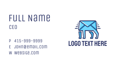 Walking Mail  Business Card Image Preview