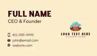 Popcorn Snack Food Business Card Design