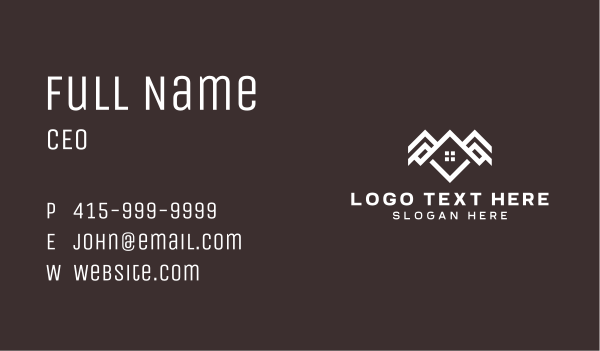 Property Roof Builder Business Card Design Image Preview