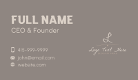 Elegant Cursive Calligraphy Business Card Image Preview