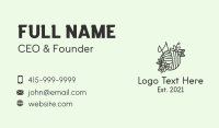 Natural Flower Crochet  Business Card Design