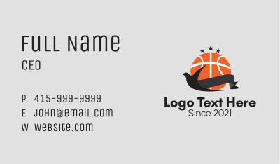 Basketball Sport Bird  Business Card Image Preview