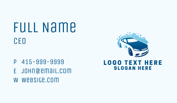 Clean Luxury Car Wash  Business Card Design Image Preview