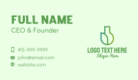 Organic Leaf Flask Business Card Image Preview