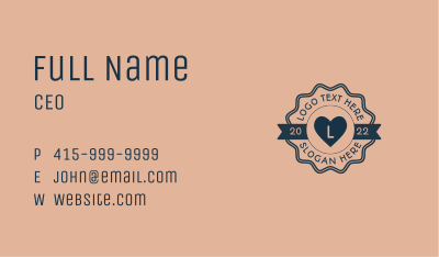 Kids Bakery Heart Business Card Image Preview