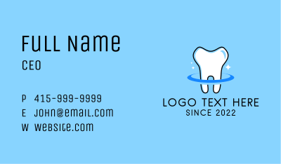Teeth Dental Sparkle Business Card
