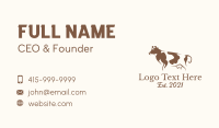 Brown Dairy Cattle  Business Card Image Preview
