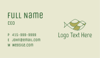 Green Minimalist Fish Hills Business Card Image Preview