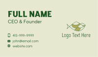 Green Minimalist Fish Hills Business Card Image Preview