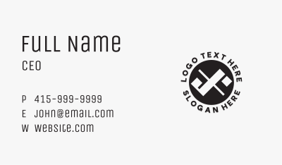 Stylish Brand Letter X Business Card Image Preview