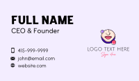 Feminine Nose Lips Business Card Preview