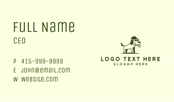 Pet Dog Bone Business Card Design Image Preview