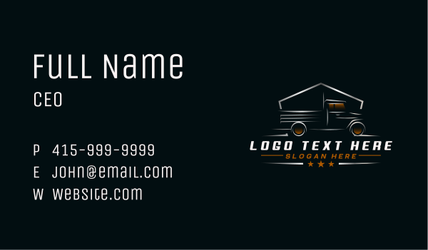 Pickup Truck Car Business Card Design Image Preview