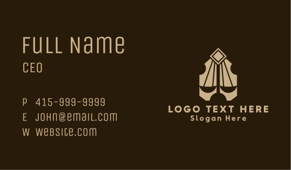 Brown Justice Scale Business Card Design Image Preview