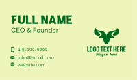 Organic Leaf Bull  Business Card Image Preview