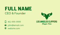 Organic Leaf Bull  Business Card Image Preview