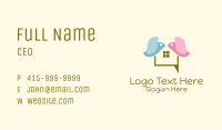 Bird House Chat Business Card Image Preview