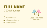 Bird House Chat Business Card Image Preview